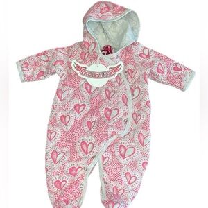 Little wings by paperwings 3 month  new quilted heart romper